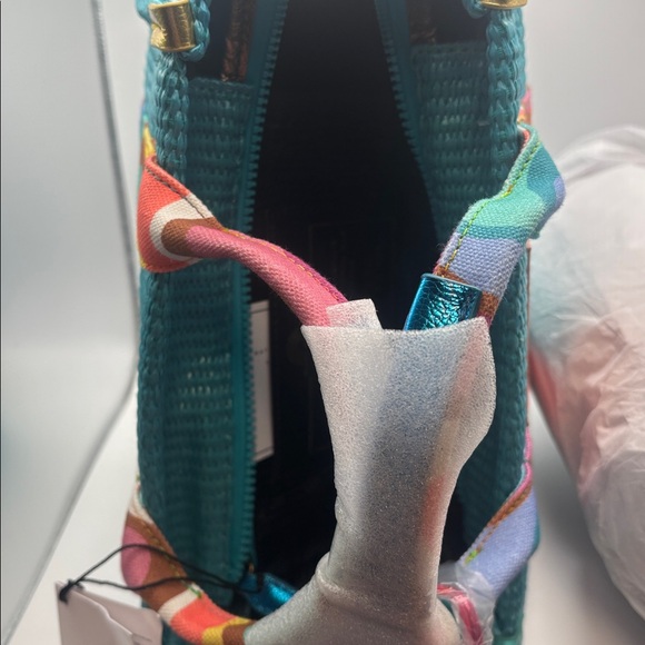 Kurt Geiger London small Southbank Shopper Bag in aqua blue NWT - Picture 10 of 12